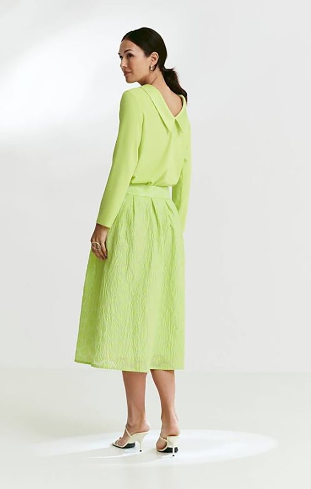 Jupe trapèze vert brillant Spark Furore