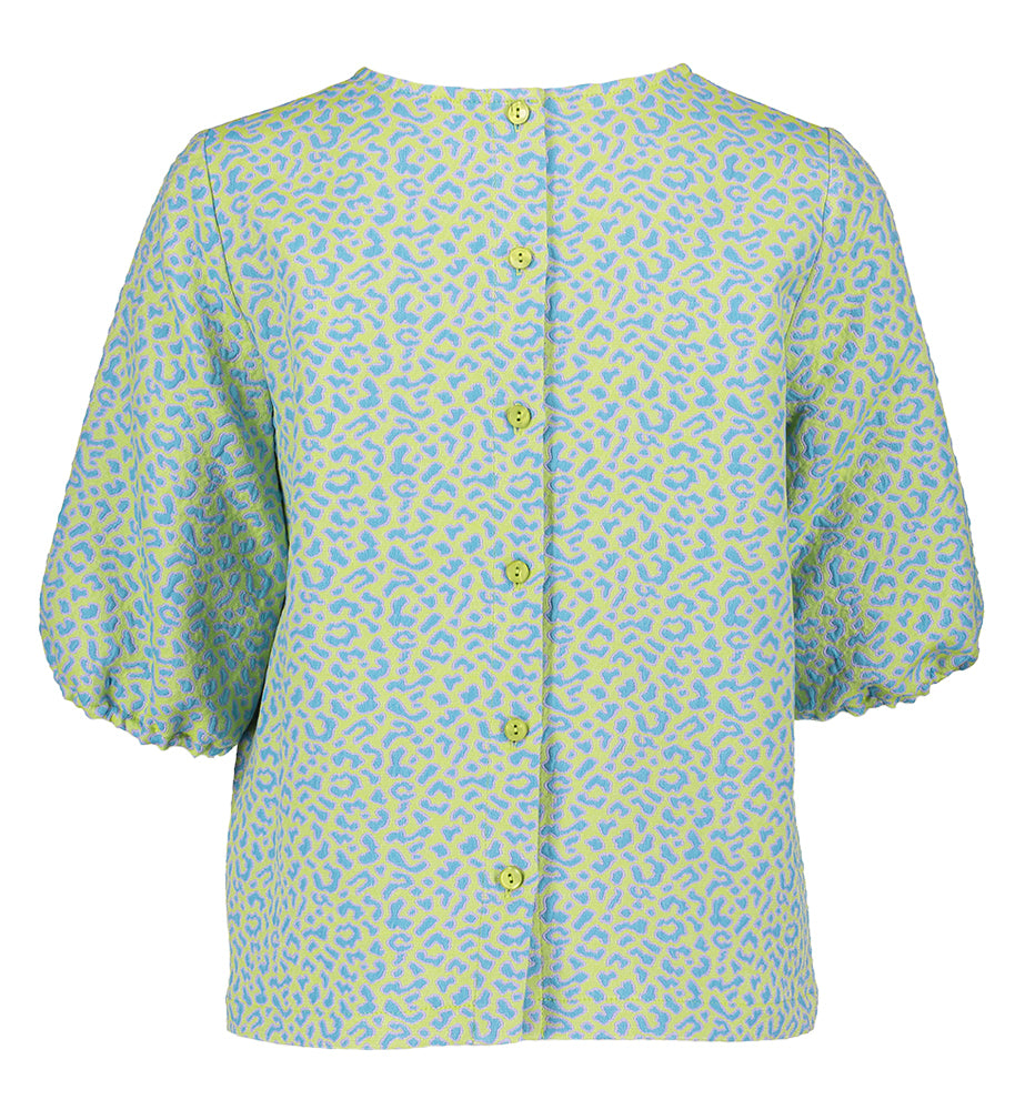 Multicolor bloes met knopen op de rug Blowi Furore