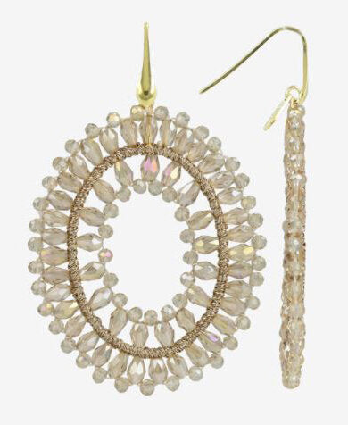 Boucles d'oreilles couleur champagne Lott Gioeilli