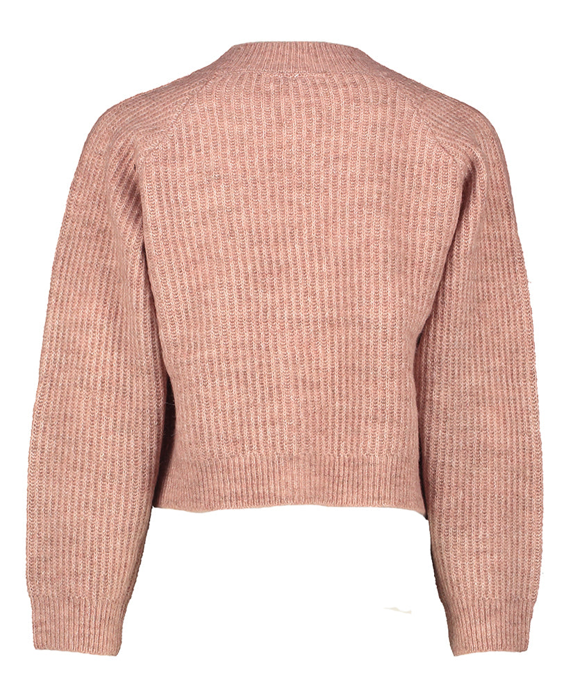 Brique kleurige cardigan Name It