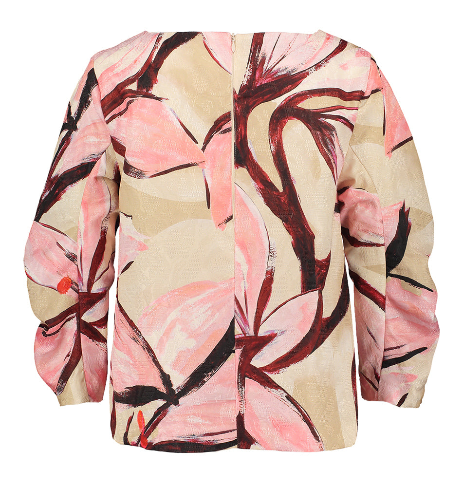 Roze bloes met bloemenprint Hivi Xandres