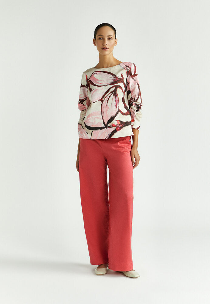 Roze bloes met bloemenprint Hivi Xandres