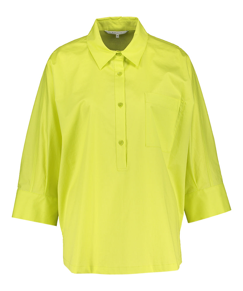 Chemisier jaune fluo oversize Hatida Xandres