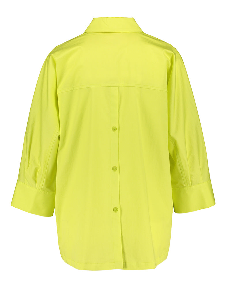 Chemisier jaune fluo oversize Hatida Xandres