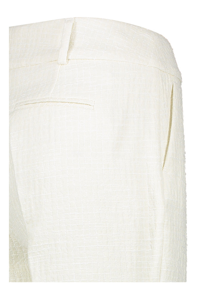 Pantalon de costume blanc structuré Panchita Xandres