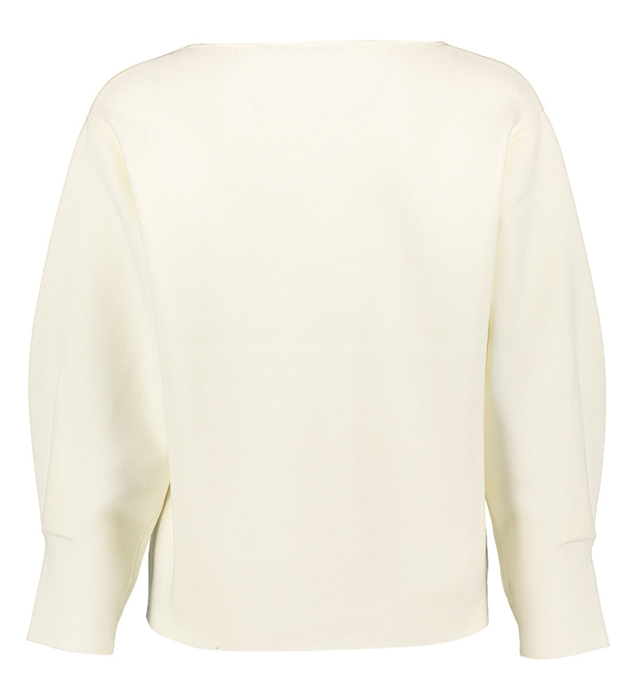 Pull blanc à col rond Amal Xandres