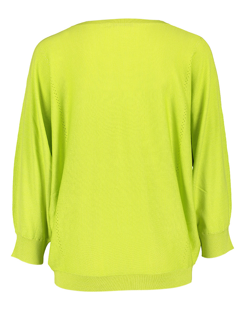 Pull en soie vert citron Gerlando Xandres