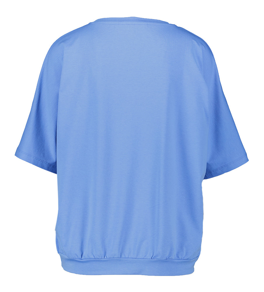 T-shirt bleu avec bande en bas Frone Xandres