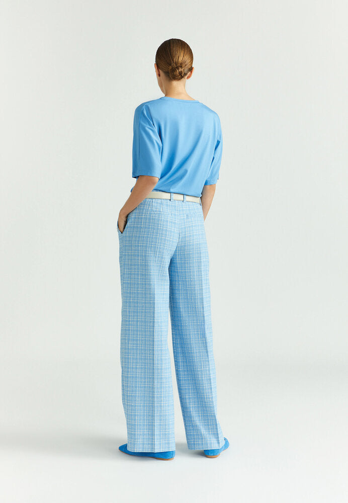 T-shirt bleu avec bande en bas Frone Xandres