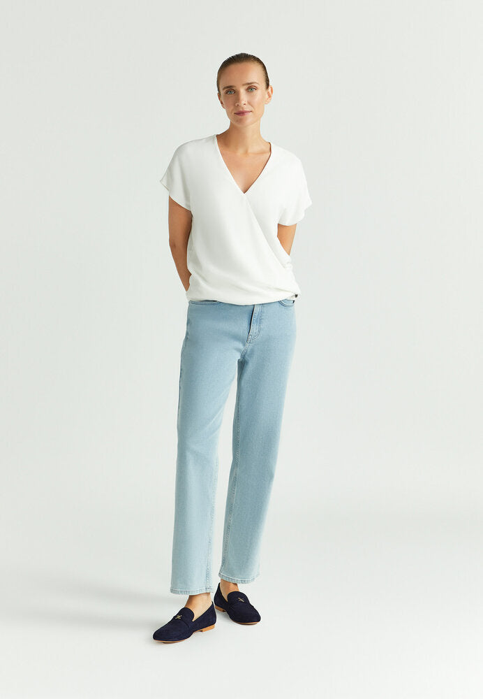T-shirt blanc avec bandeau Fantatina Xandres
