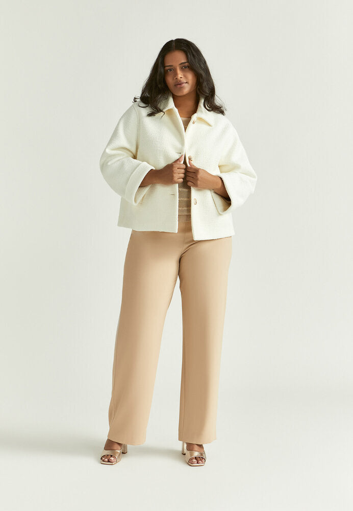 Manteau écru à boutons Bella Xandres