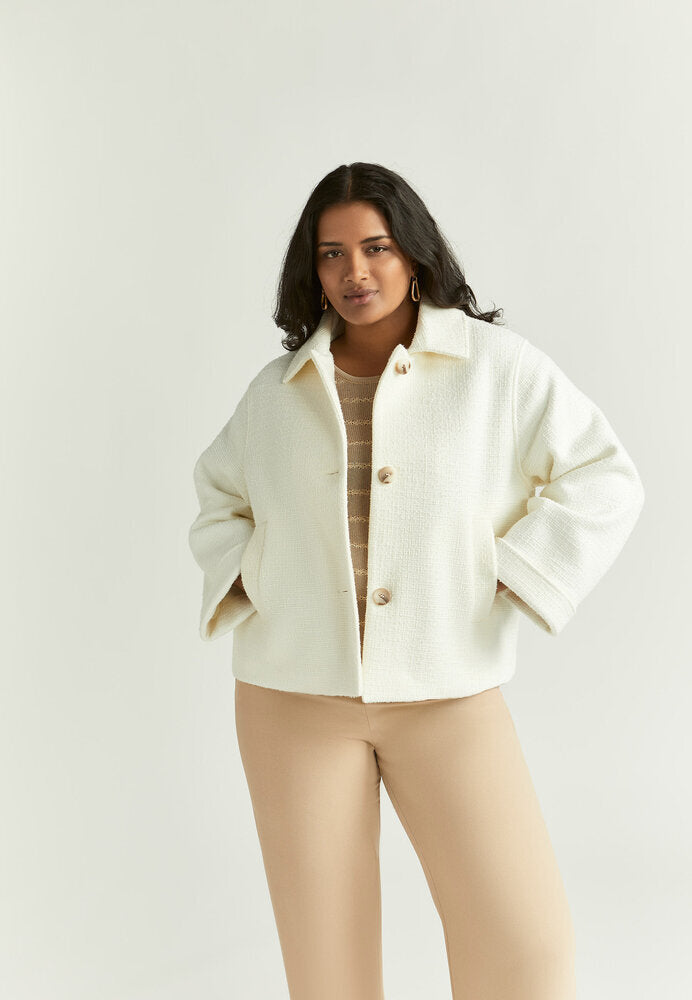 Manteau écru à boutons Bella Xandres
