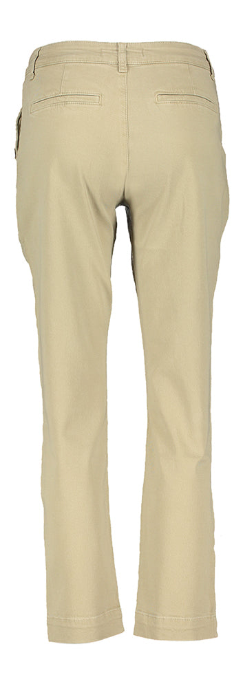 Taupe kleureige slim fit broek Xandres