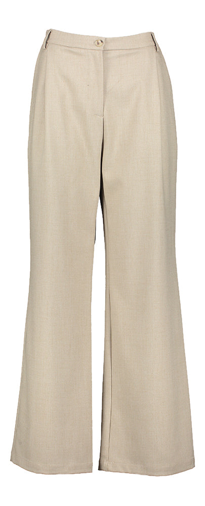 Beige broek met plooi Minky Neo Noir