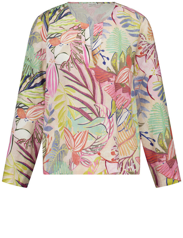 Chemisier en lin multicolore Gerry Weber