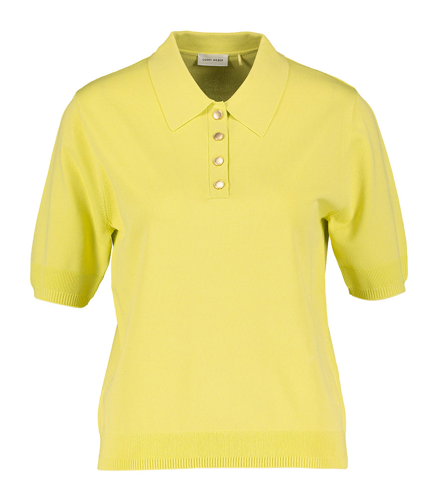 Pull vert citron Gerry Weber à col