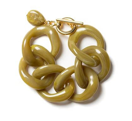 Bracelet poireau vert Laurence Delvallez