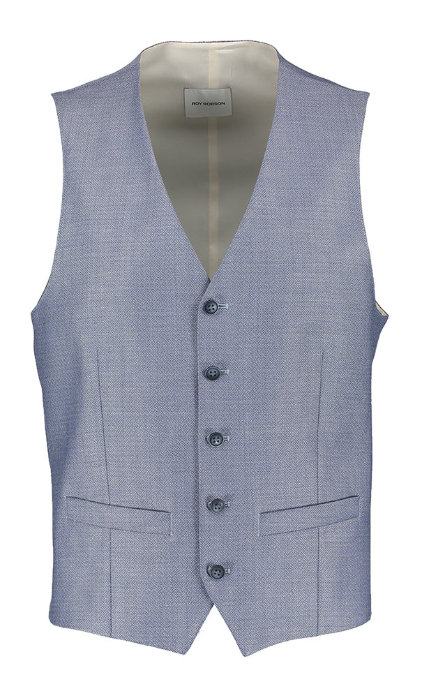 Roy Robson en gilet bleu