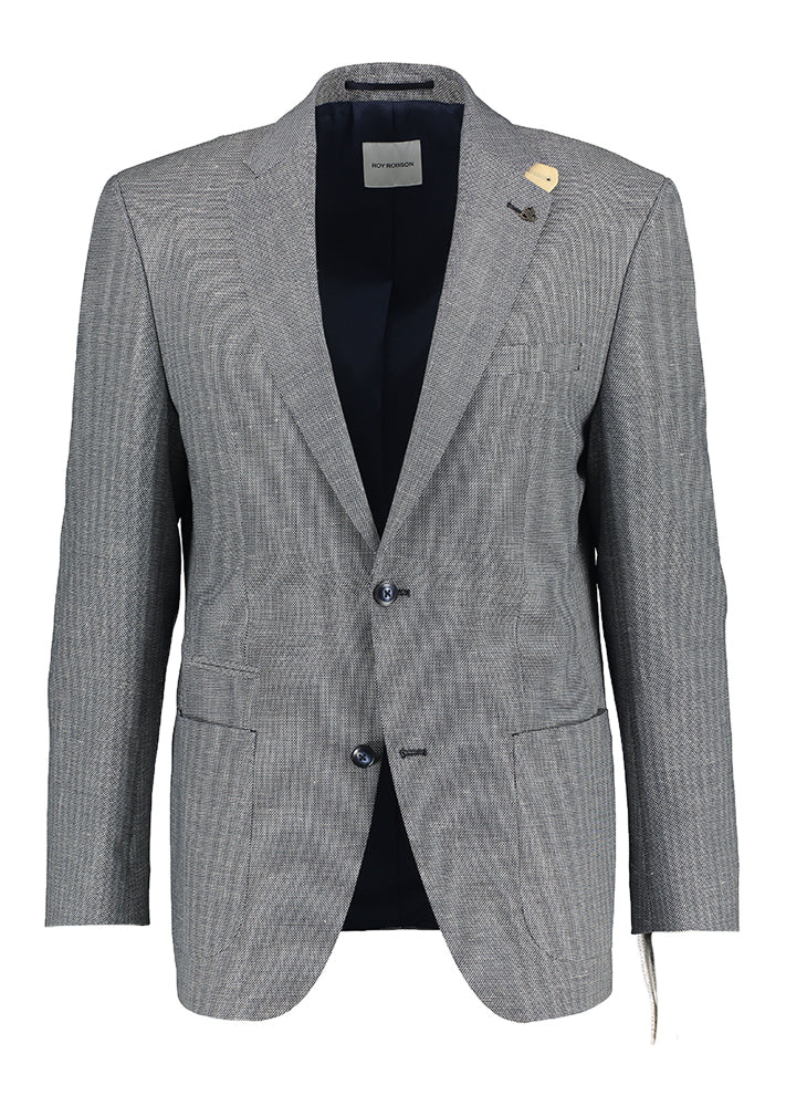 Blazer de costume bleu foncé moucheté Roy Robson