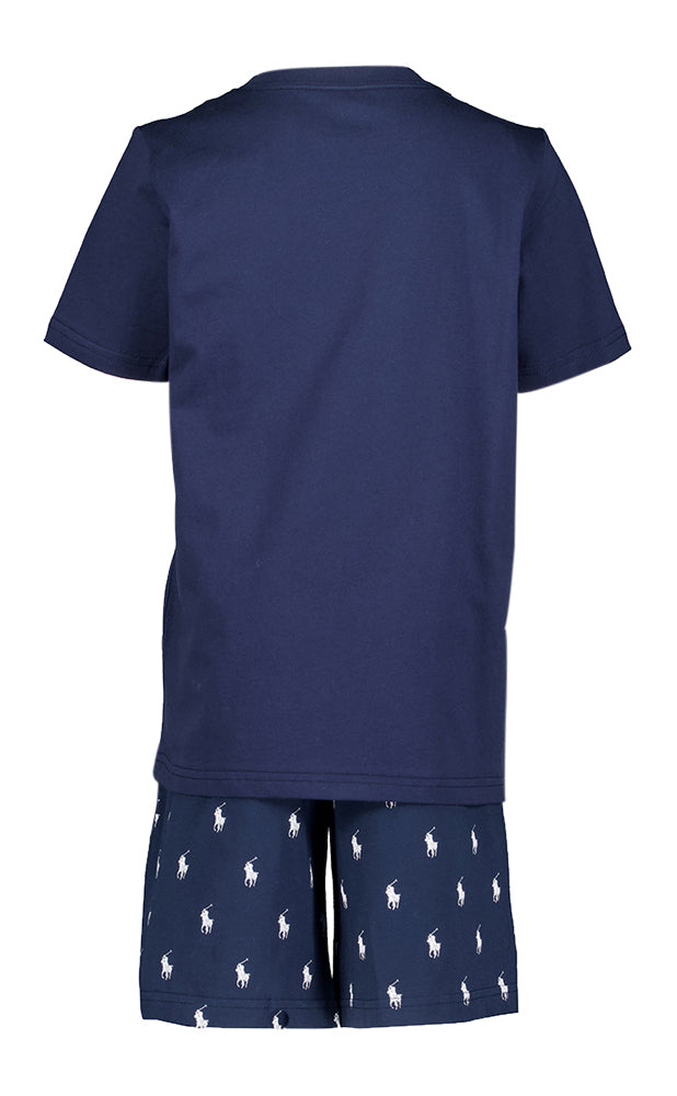 Donkerblauwe 2-delige pyjama set Ralph Lauren