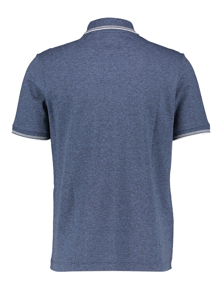 Jeansblauwe polo met korte mouwen Paul&Shark
