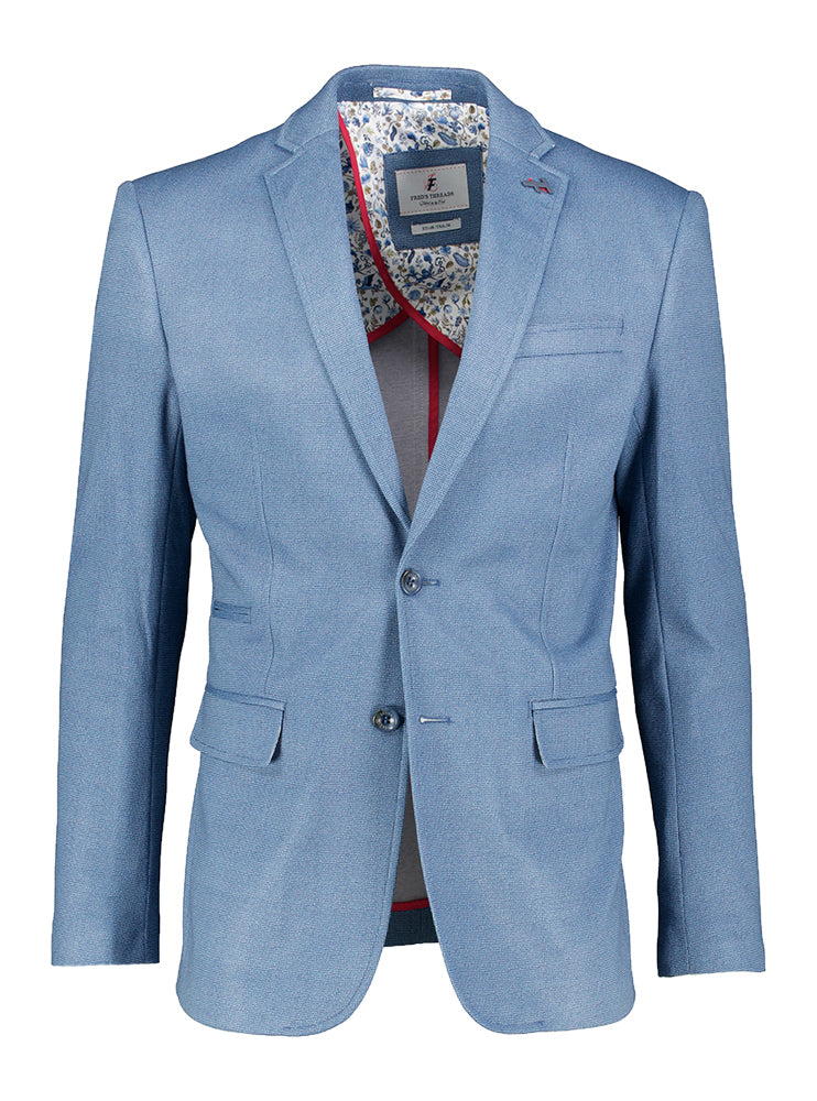 Blazer bleu à motif « Un poisson nommé Fred »