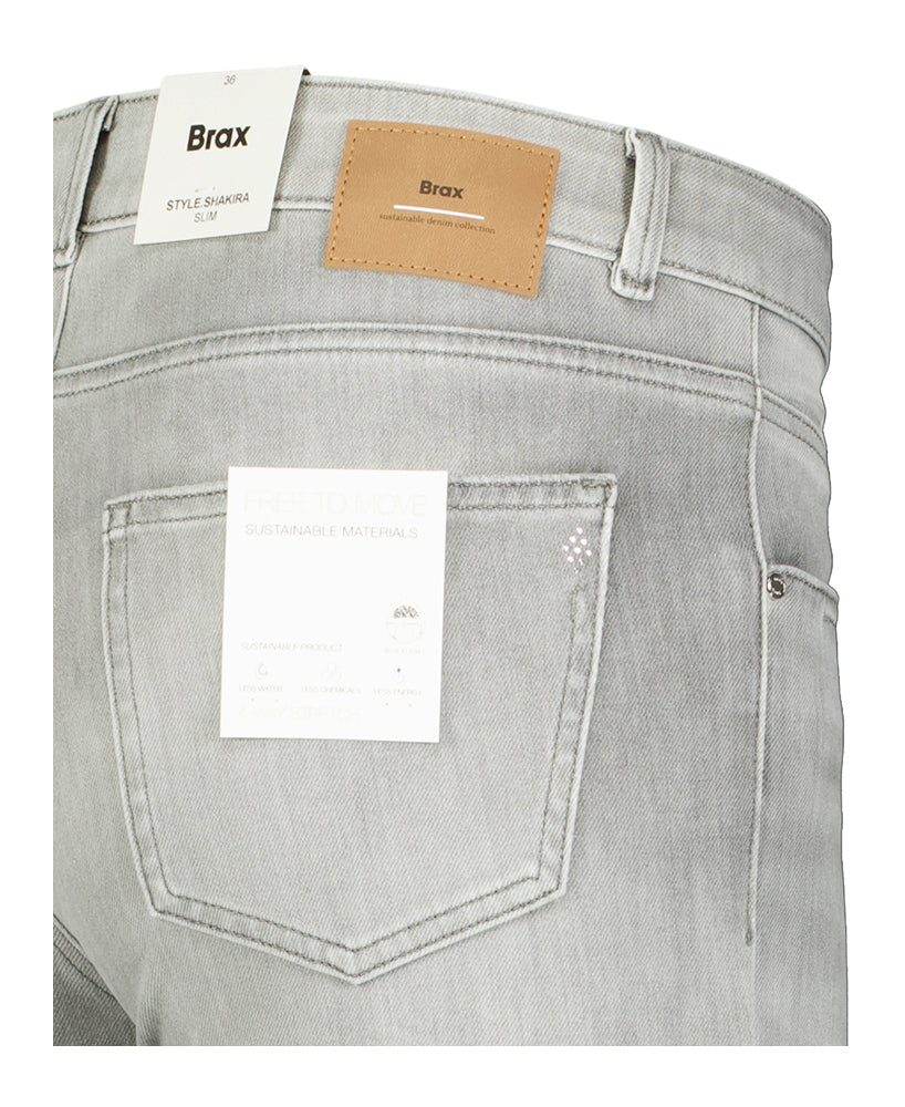 Licht grijze slim fit jeans Shakira Brax