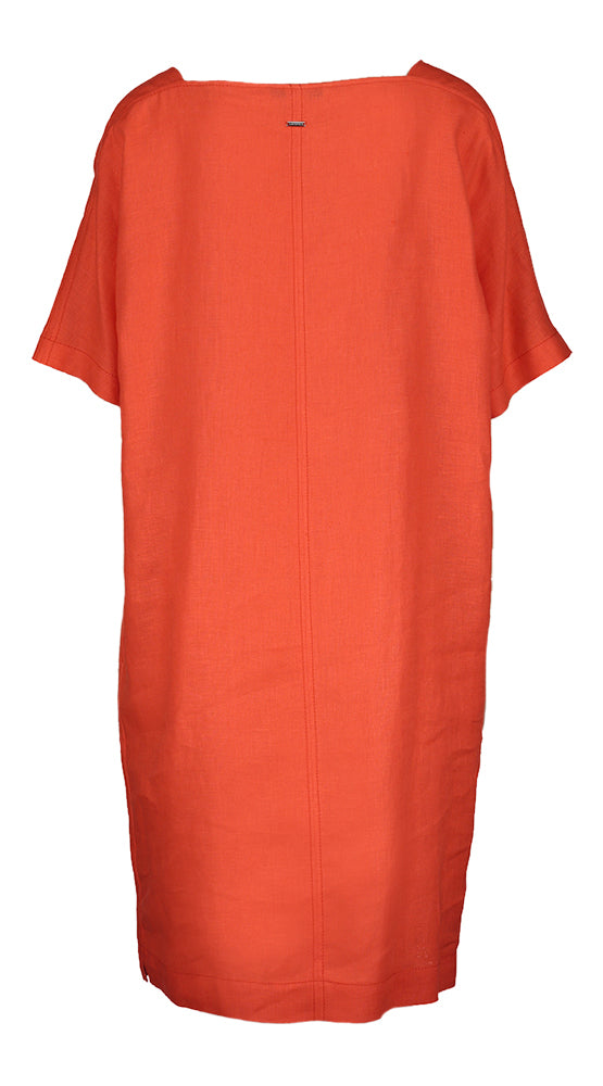 Robe rouge ample en lin Katryn Xandres