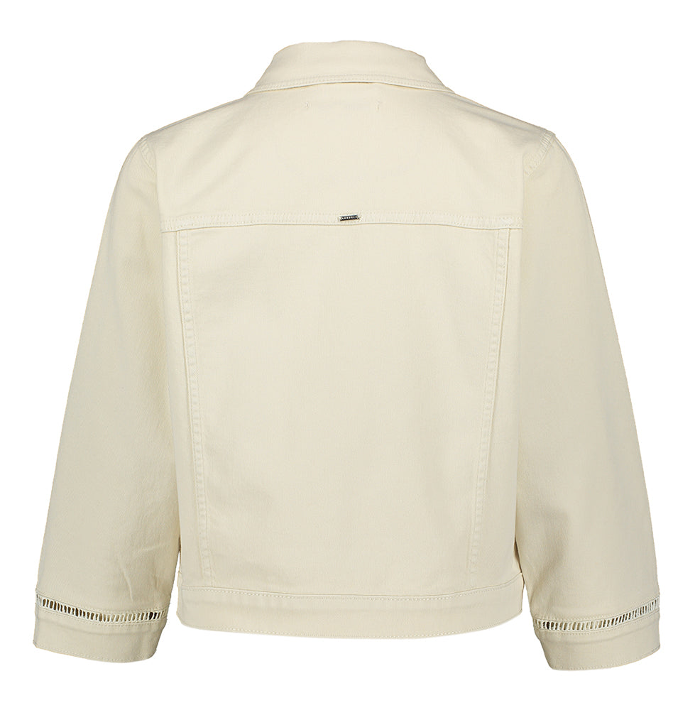 Beige kort jeans jasje Xandres