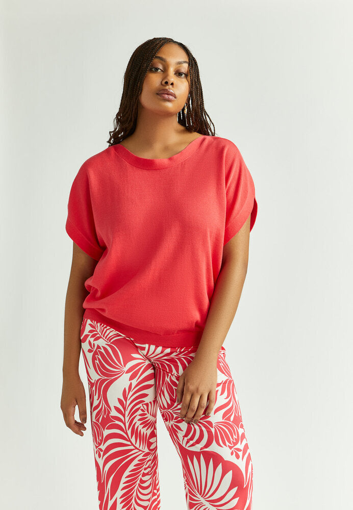 Pull rouge Amandine Xandres