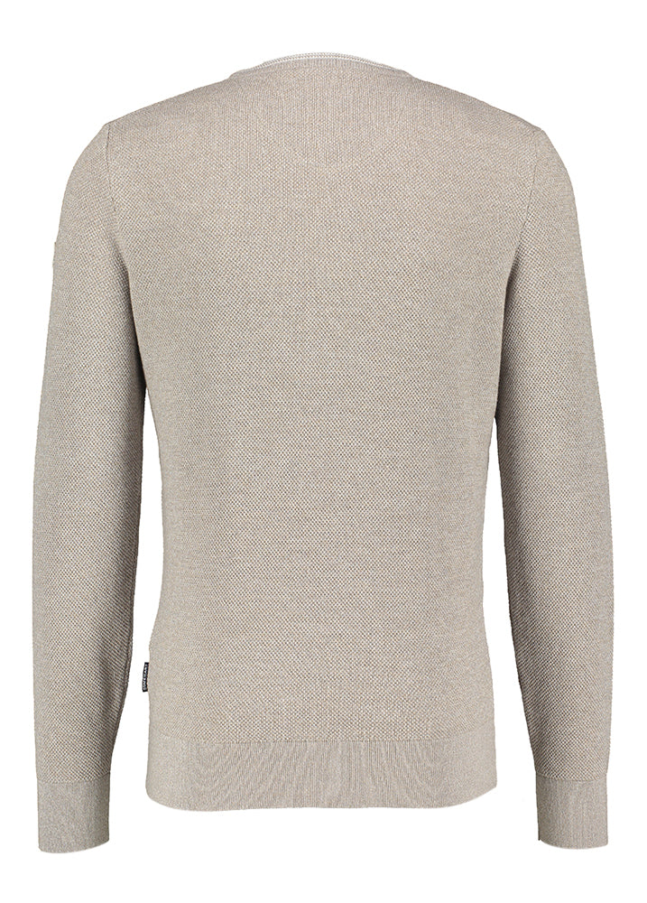 Pull en coton beige à l'état de l'art