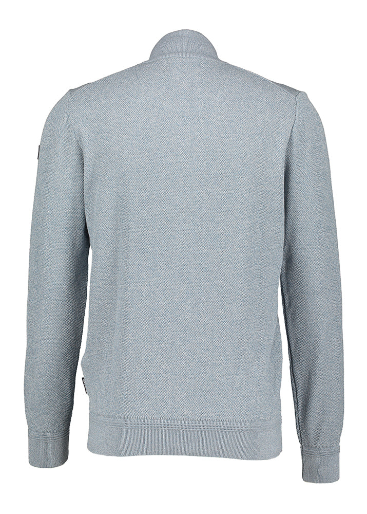 Gilet bleu à fermeture éclair à la pointe de la technologie