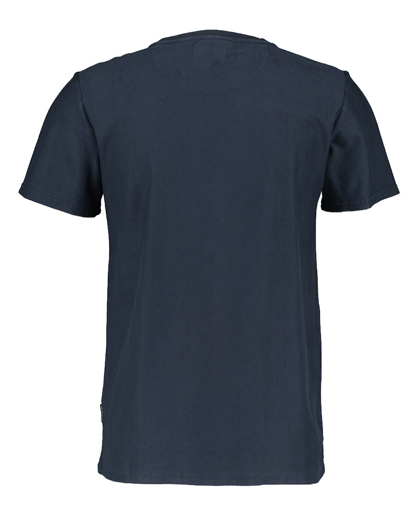 T-shirt en coton bleu foncé State Of Art