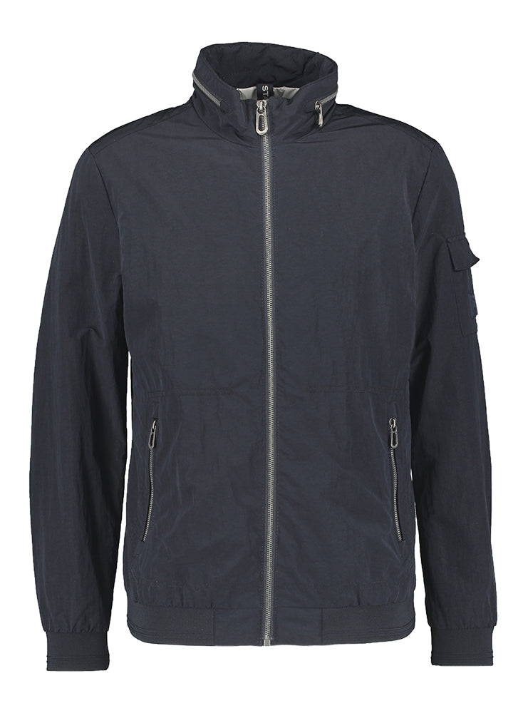 Manteau bleu foncé à la pointe de la technologie