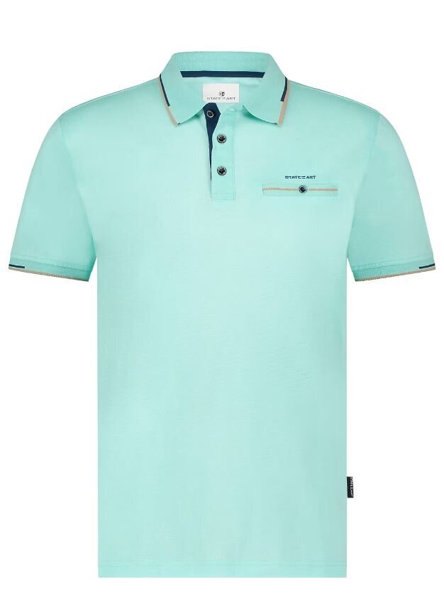 T-shirt bleu avec détails à la pointe de la technologie