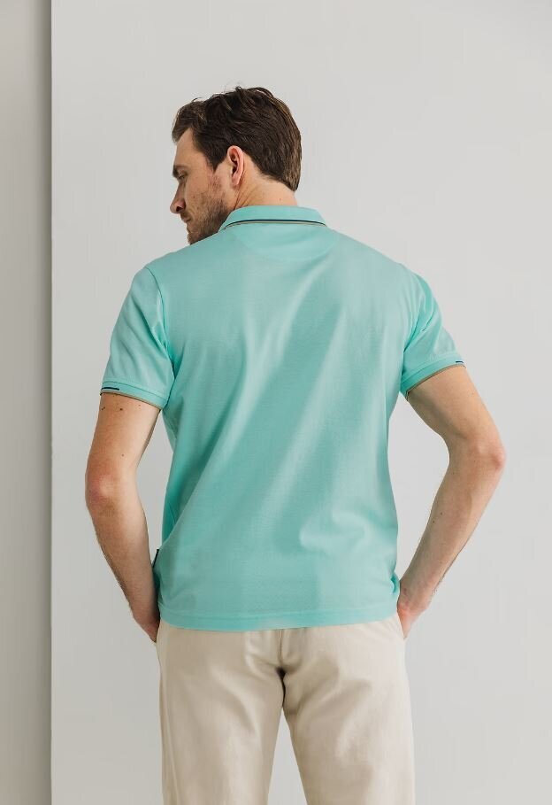 T-shirt bleu avec détails à la pointe de la technologie