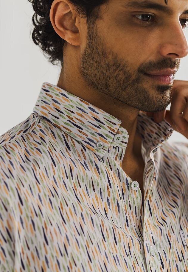 Multi katoenen hemd (regular fit) met lange mouwen State Of Art