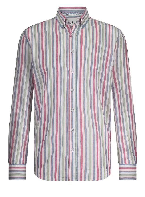 Chemise en coton rayé (coupe classique) à manches longues State Of Art