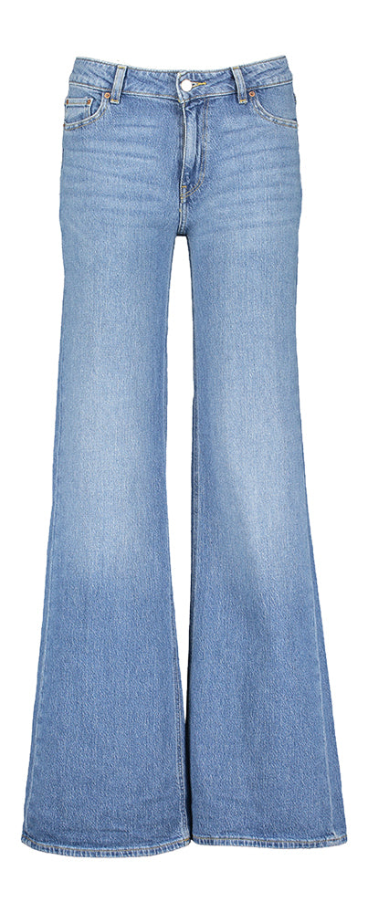 Jean bleu évasé taille haute JJXX