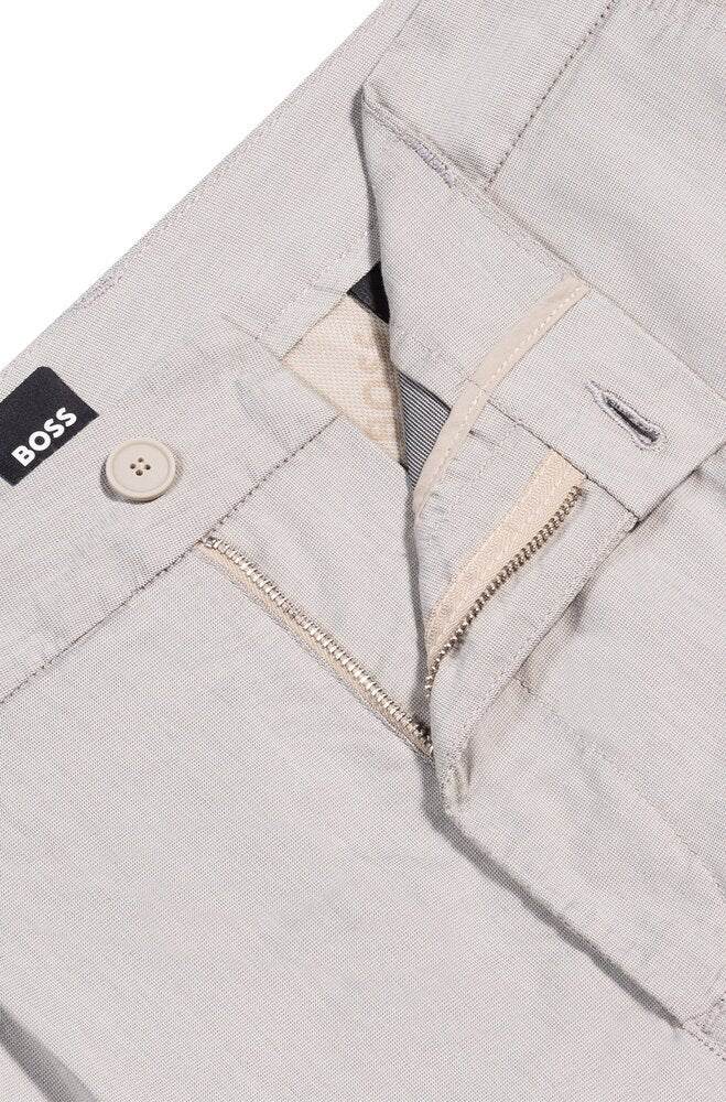Licht beige short tapered fit Hugo Boss