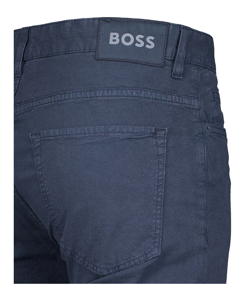 Geklede donkerblauwe broek Delawar Boss