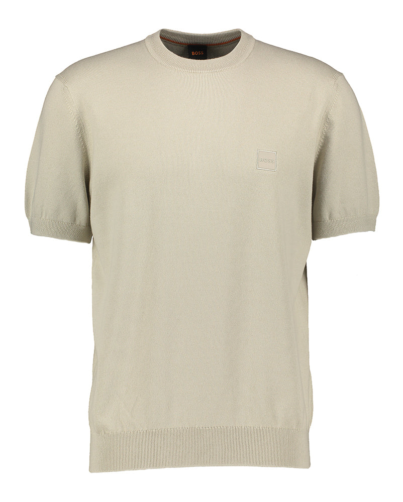 Light beige gebreide t-shirt Kanache Hugo Boss