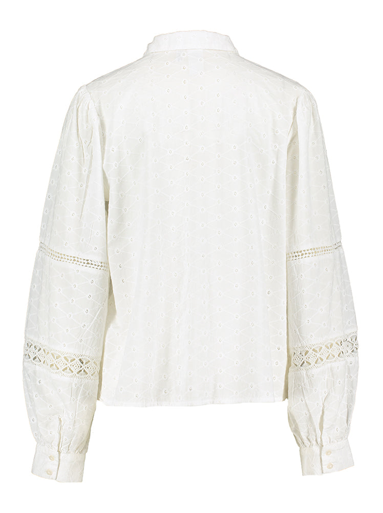 Witte katoenen bloes Yasrui Y.A.S