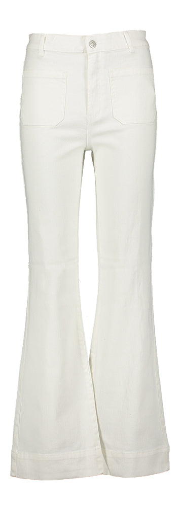 Witte flared jeans Yasjenka Y.A.S