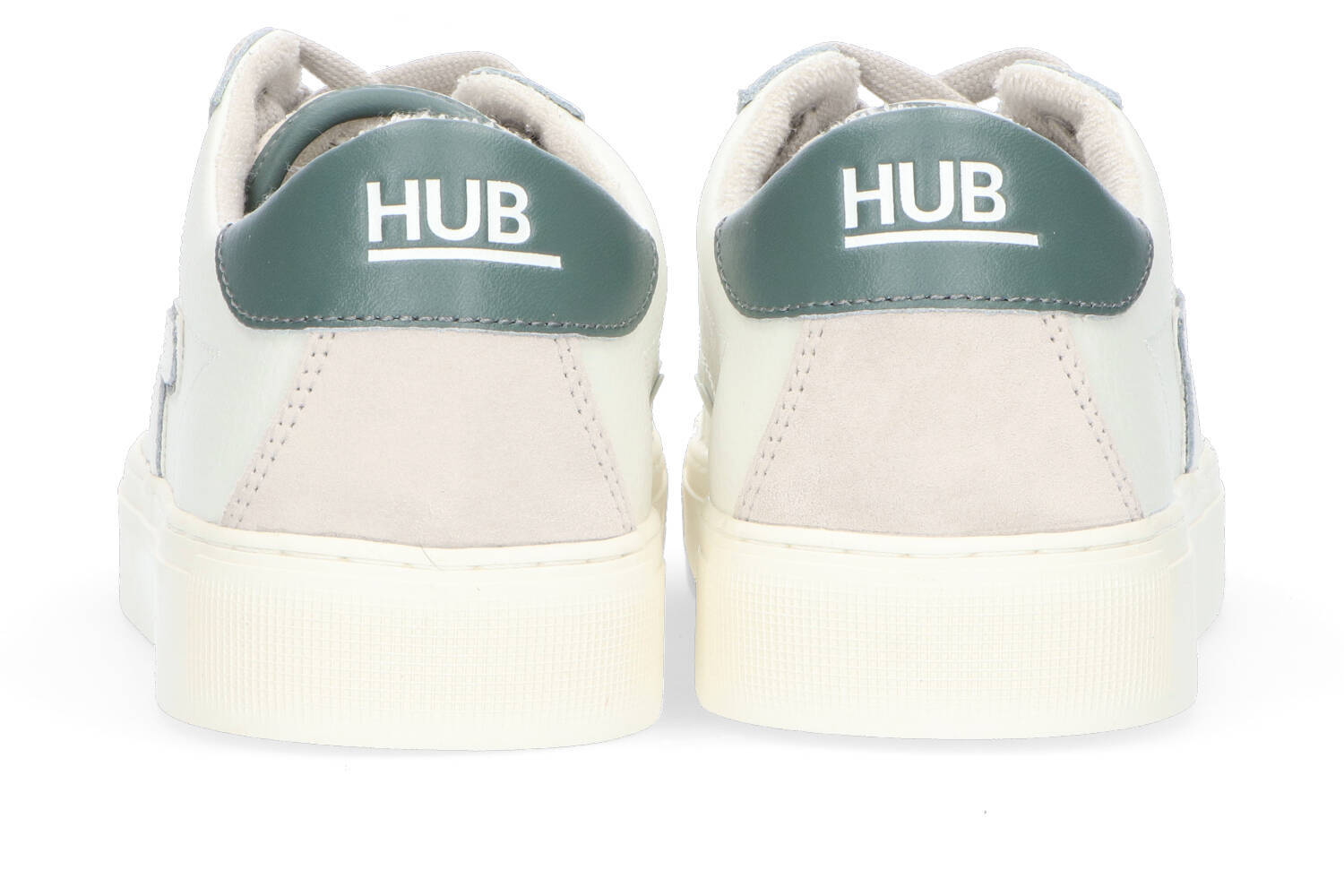 Baskets basses en cuir et daim HUB