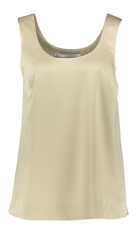 Taupe kleurige top Hael Xandres