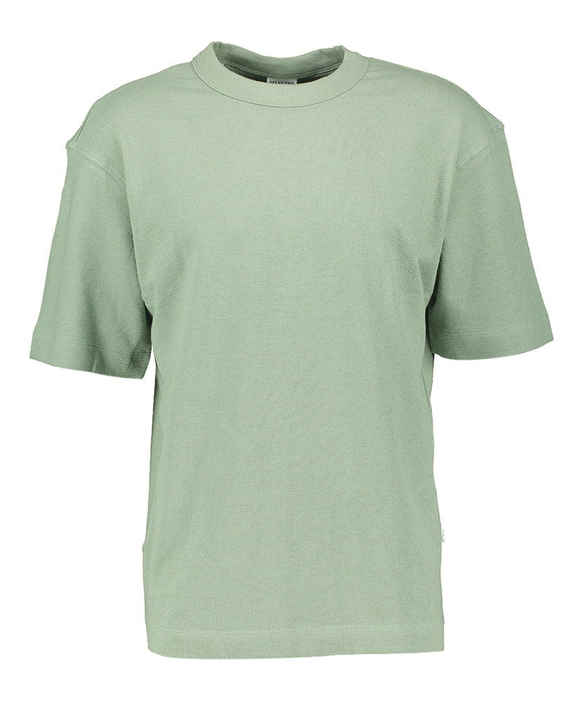 Iceberg green t-shirt met ronde hals Selected
