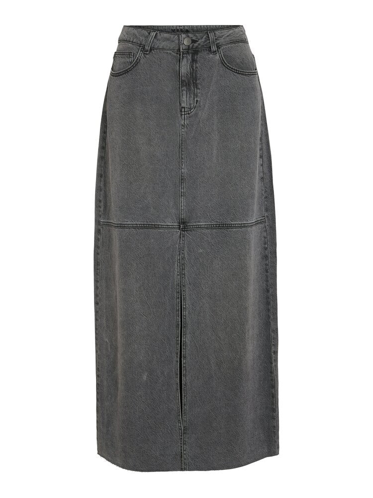 Jupe en jean gris fendue Vikiki Vila