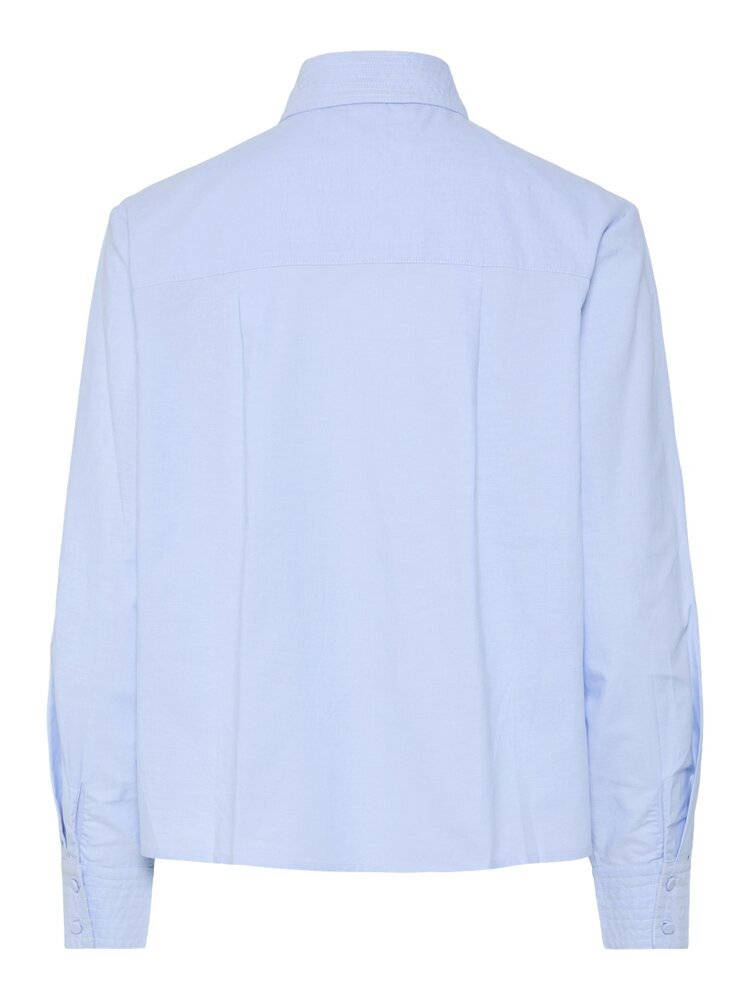 Lichtblauwe blouse met knopen en lange mouwen Yasoxa Y.A.S