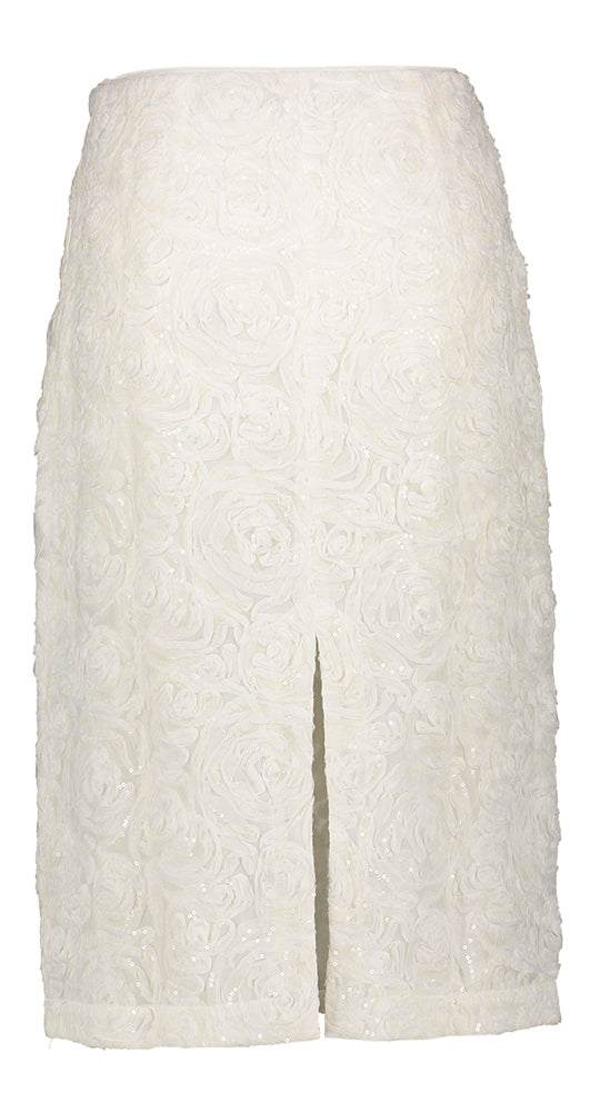 Jupe blanche à motif floral Samina Baum Und Pferdgarten